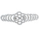 Sew-On Diamante Motif - Silver